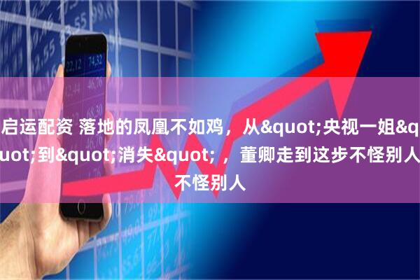 启运配资 落地的凤凰不如鸡，从"央视一姐"到"消失" ，董卿走到这步不怪别人
