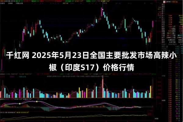 千红网 2025年5月23日全国主要批发市场高辣小椒（印度S17）价格行情